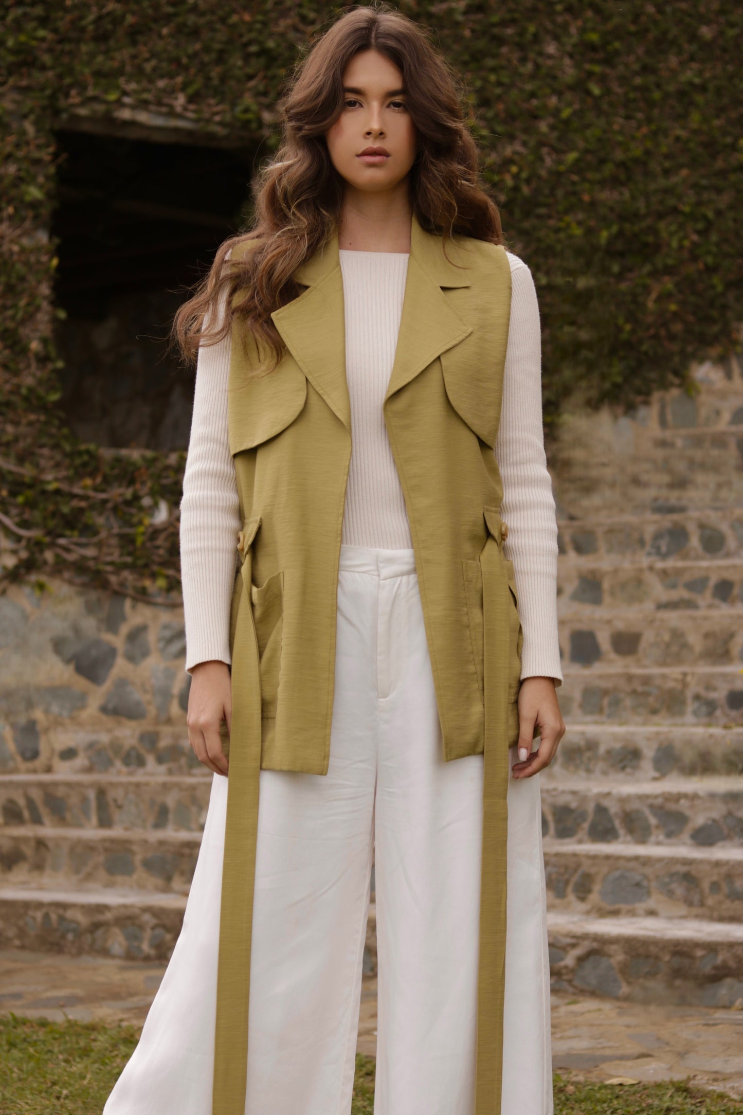 Ariana Sleeveless Wrap Vest