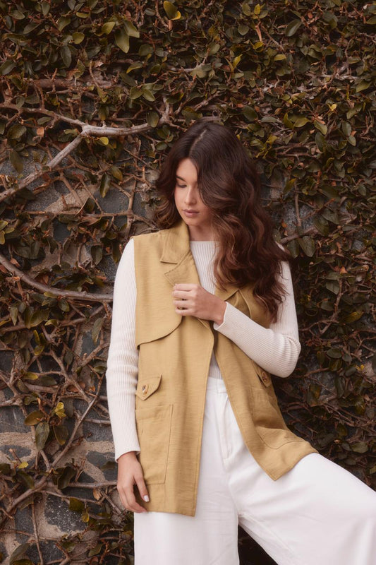 Ariana Sleeveless Wrap Vest