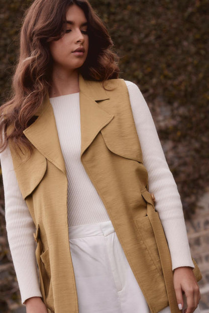 Ariana Sleeveless Wrap Vest